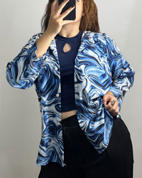 شومیز آبرنگی زنانه مدل 5478
