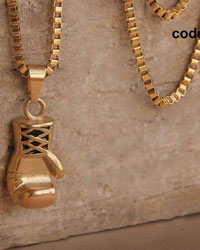 گردنبند طرح Boxing کد 6488