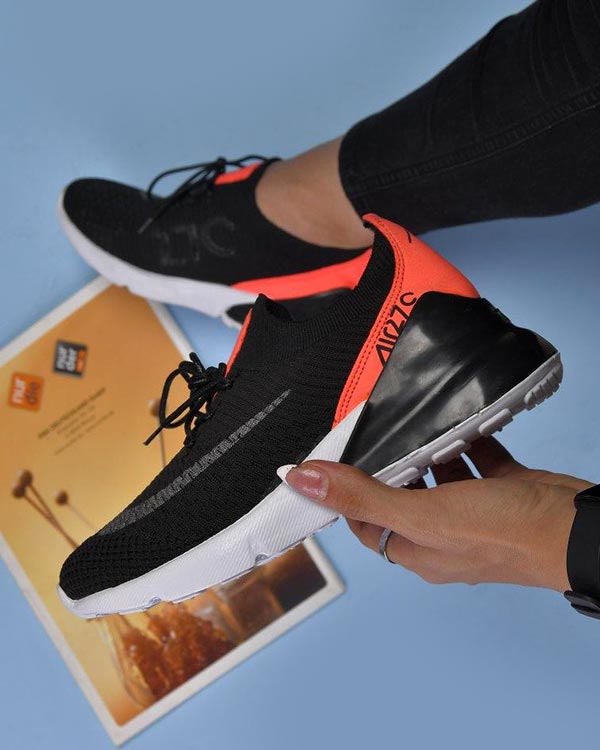 كفش دخترانه NIKE مدل POPY مشكي قرمز