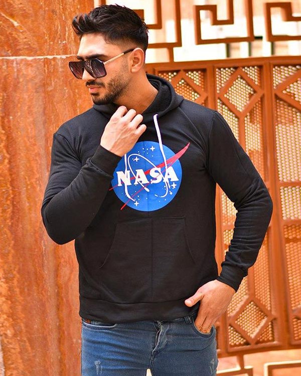 سوئيشرت كلاهدار مردانه مدلNasa