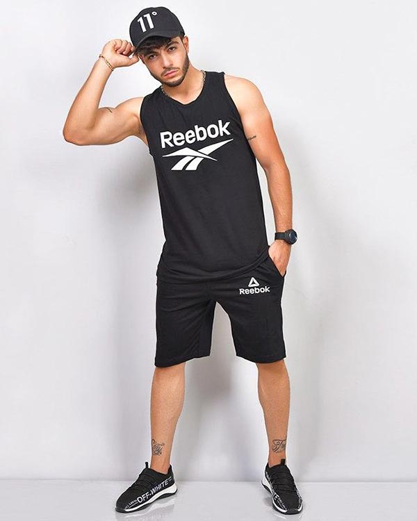 ست ركابي و شلوارك مدل reebok
