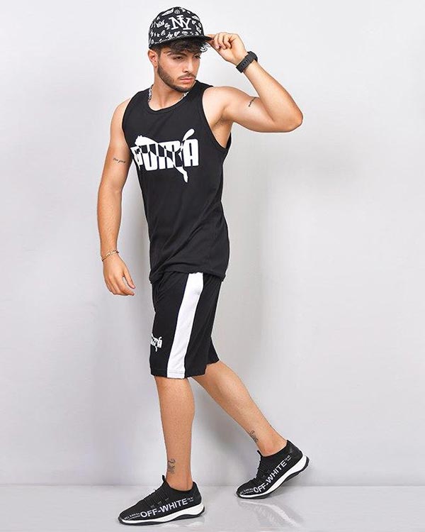 ست ركابي و شلوارك مدل puma