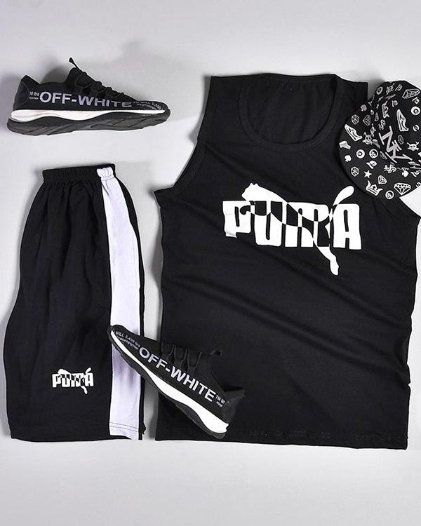 ست ركابي و شلوارك مدل puma