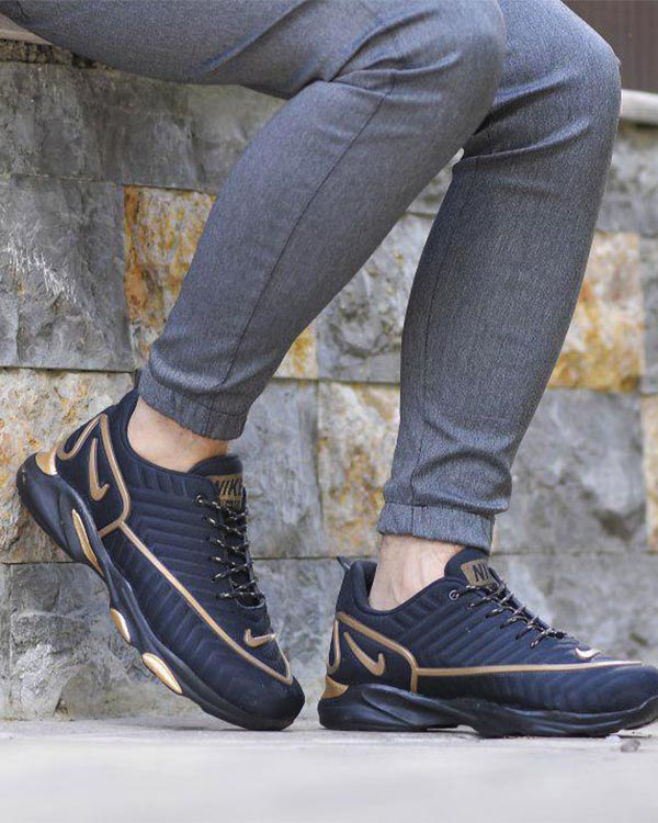 كفش مردانه NIKE مدل KADER مشكي- طلايي