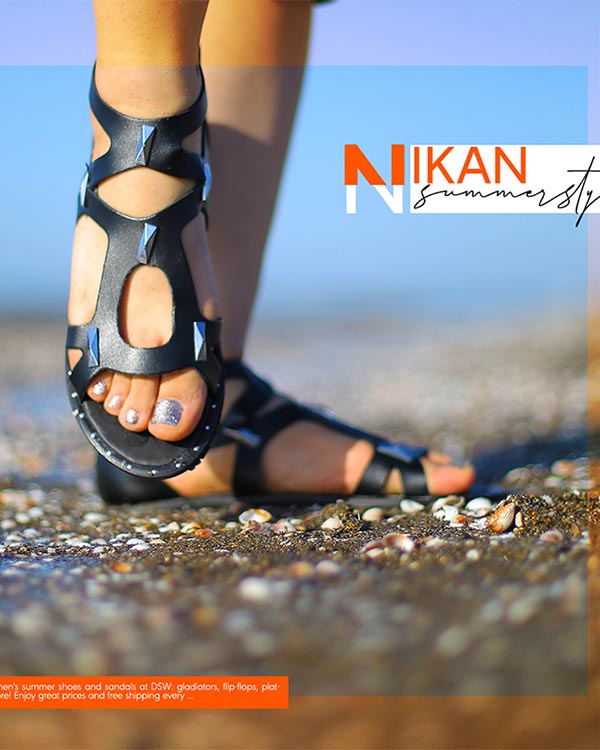 صندل دخترانه مدل NIKAN
