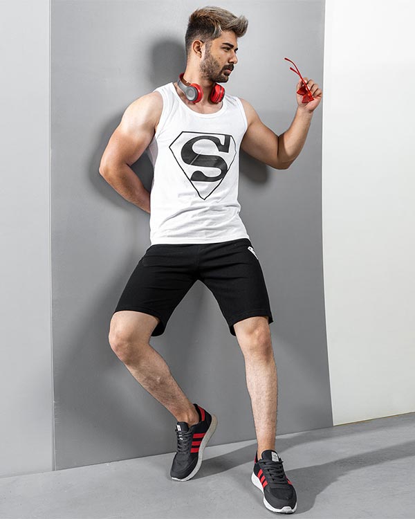 ست ركابي شلوارك مردانه مدل Superman