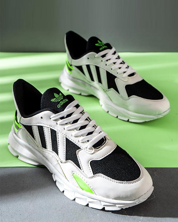 كفش ورزشي Adidas مردانه سفيد سبز مدل Levin