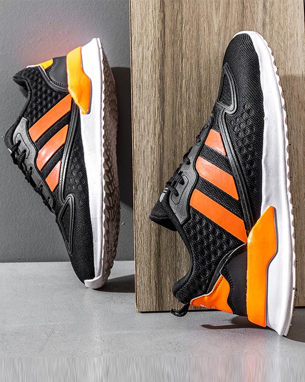 كفش ورزشي Adidas مردانه مشكي نارنجي مدل Siban