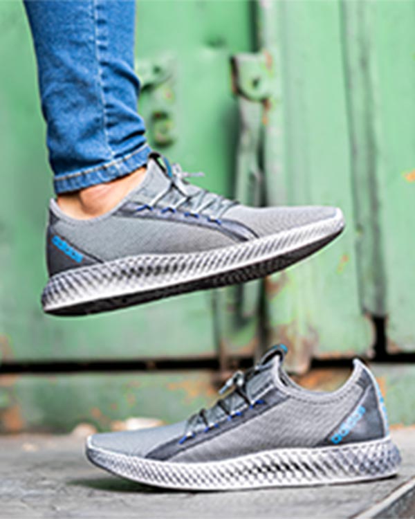 كفش ورزشي Adidas مردانه طوسي آبي مدل Barni