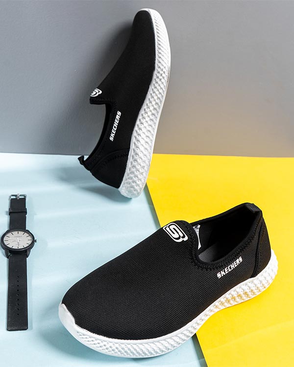 كفش ورزشيSKECHERS مردانه مشكي سفيد مدل Lavin-