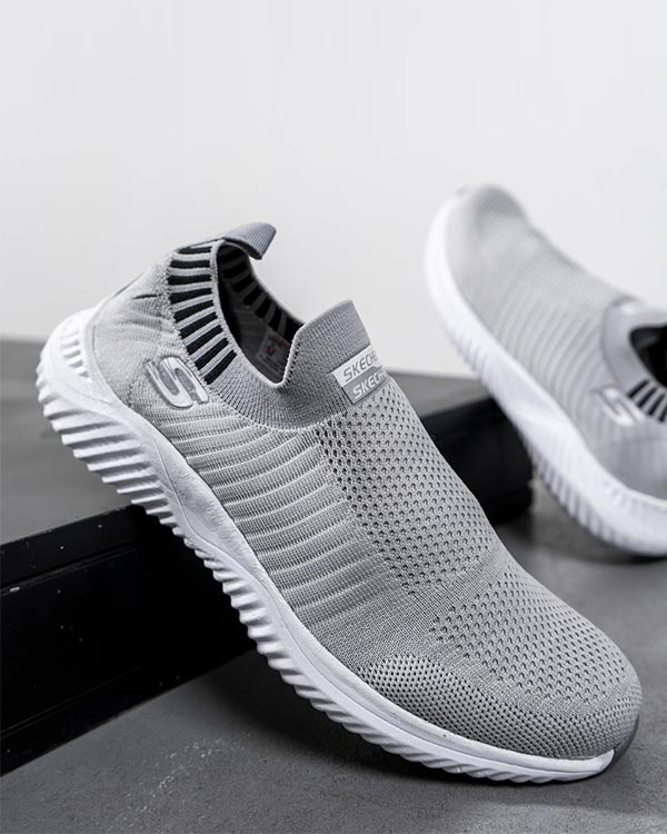 كفش ورزشيSKECHERS مردانه طوسي روشن مدل Balini-