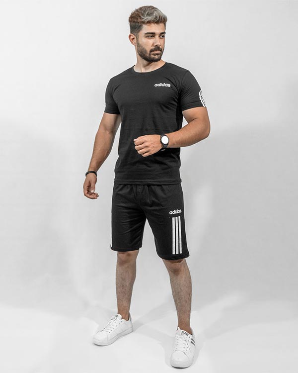 ست تيشرت شلوارك Adidas مردانه مدل Zorix