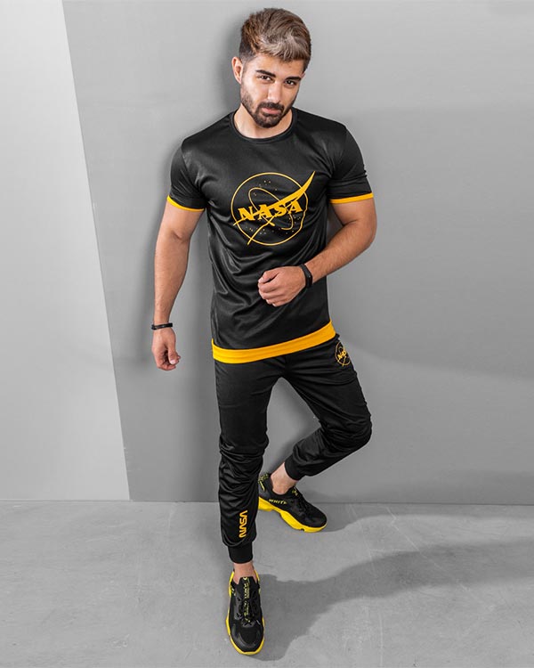 ست تيشرت شلوار Nasaمردانه مدلIkat