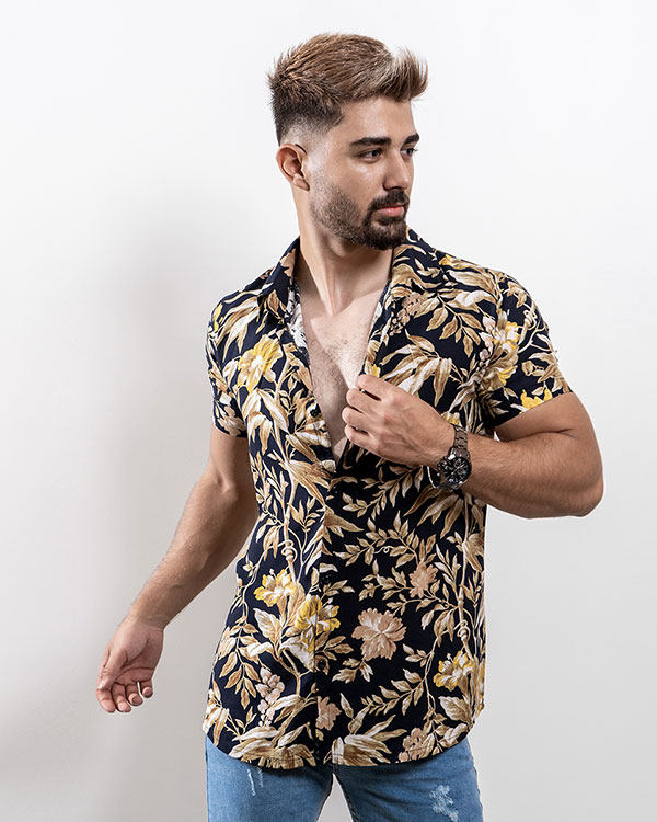 پيراهن هاوايي مردانه مدل Arman