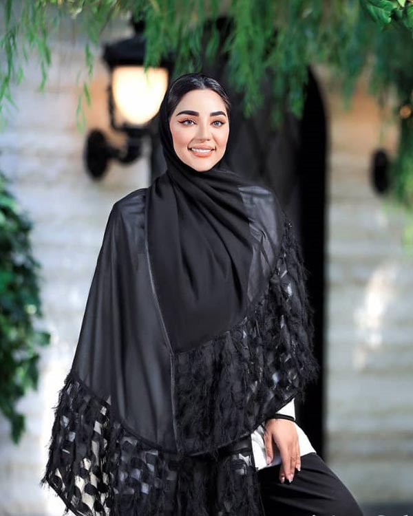 شال زنانه بلند کرپ