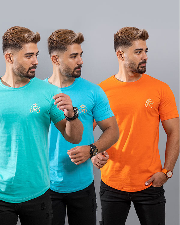 تیشرت مردانه نارنجی مدل Arat