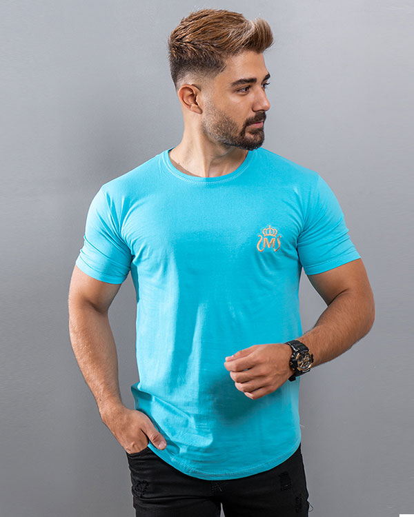 تیشرت مردانه آبی مدل Arat