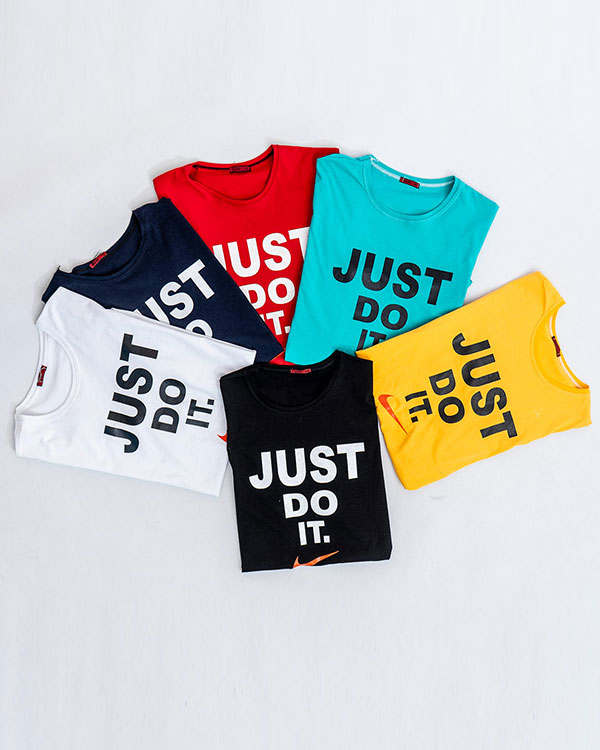 تیشرت Just Do It مردانه مشکی مدل Ditro