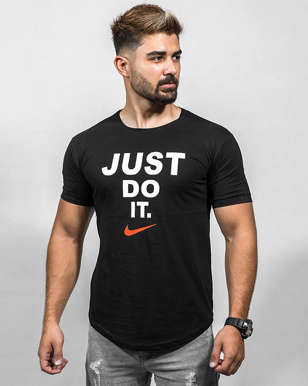 تیشرت Just Do It مردانه مشکی مدل Ditro