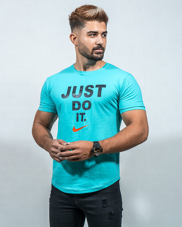 تیشرت Just Do It مردانه سبز مدل Ditro