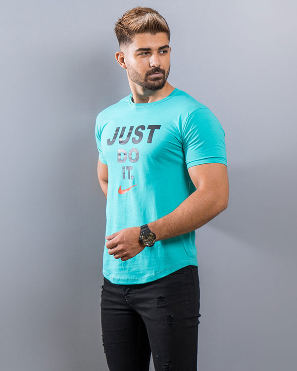 تیشرت Just Do It مردانه سبز مدل Ditro