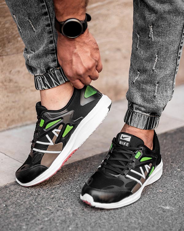 کفش ورزشی Nike مردانه مشکی سبز مدل Cobi