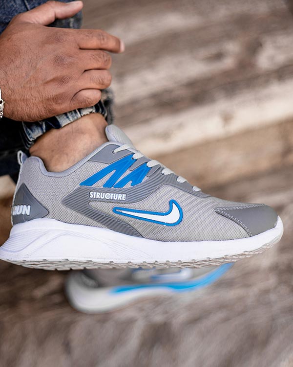 کفش ورزشی Nike Structure مردانه طوسی آبی مدلZomit