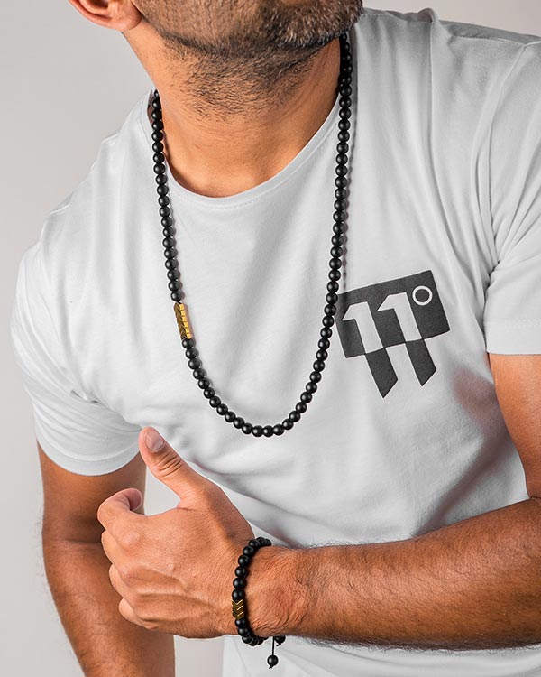 نيم ست مهره اي مشكي مدل Mancho