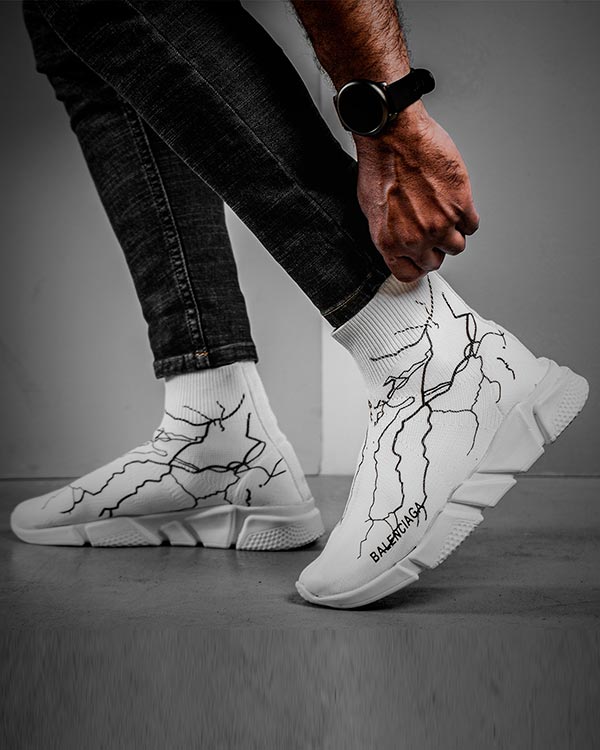 کفش ورزشی Balenciagaمردانه سفید مدلAgras