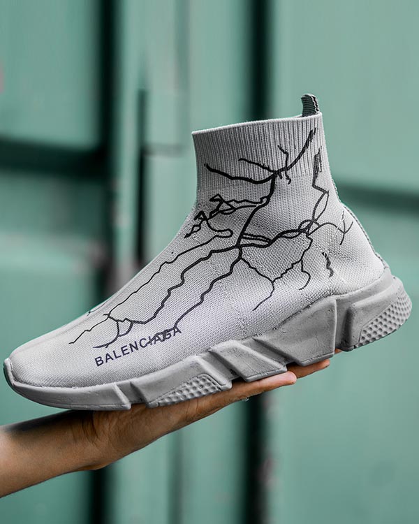 کفش ورزشی Balenciagaمردانه طوسی مدلAgras