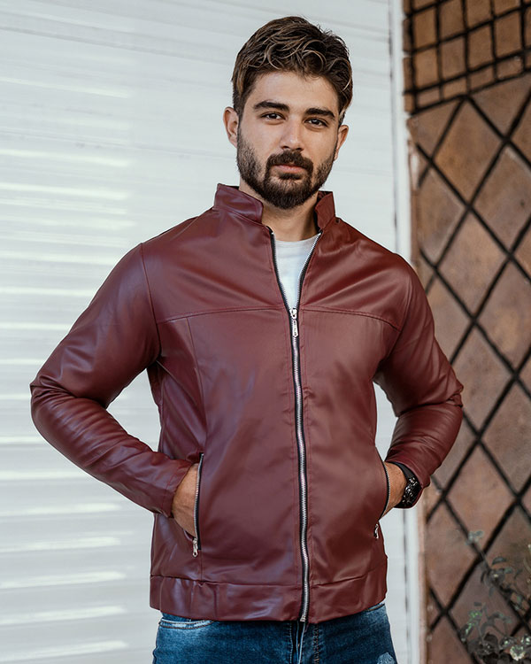 كاپشن چرم مردانه مدل NOBER