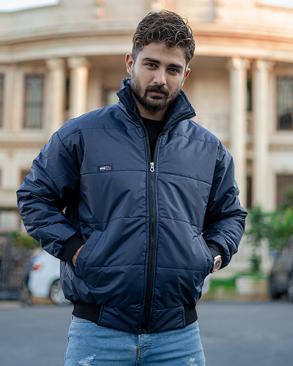 كاپشن مردانه مدل arshan رنگ سرمه اي