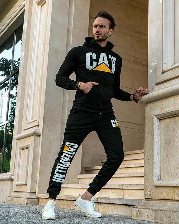 ست هودي شلوار Cat مردانه مدل b78