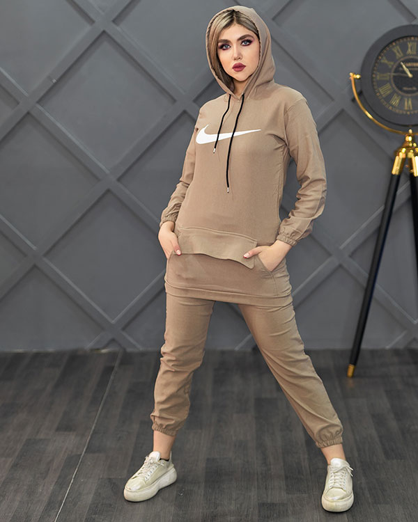 ست مانتو شلوار ورزشی Nike مدلCamila