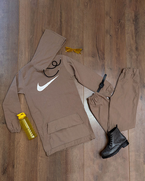 ست مانتو شلوار ورزشی Nike مدلCamila