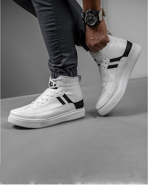 نیم بوت مردانه سفید مدلMiler