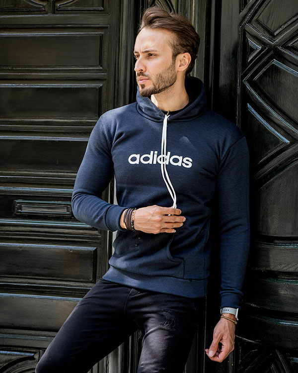 هودی کلاه دار طرح Adidas مردانه مدل james