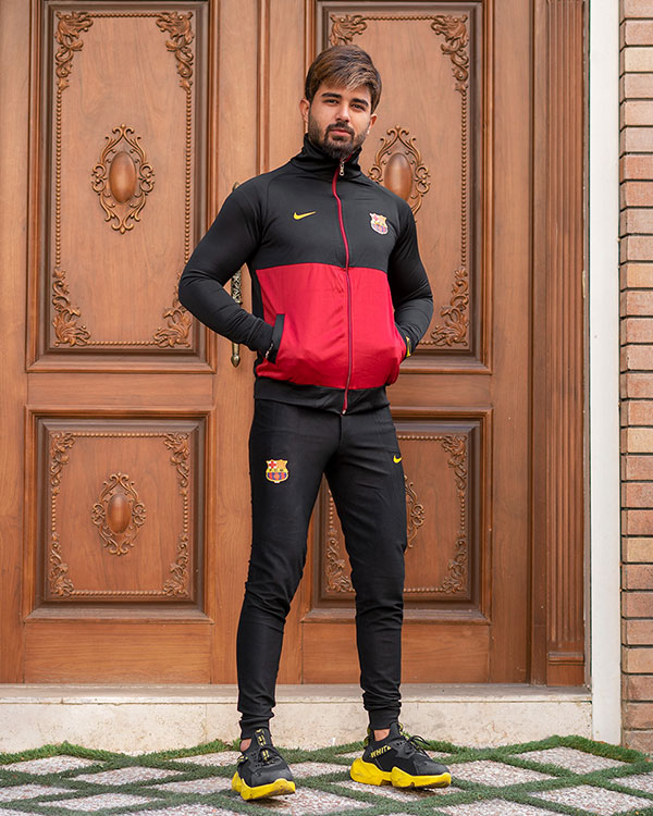 ست سوئیشرت شلوار بارسلونا مدل F.C.M