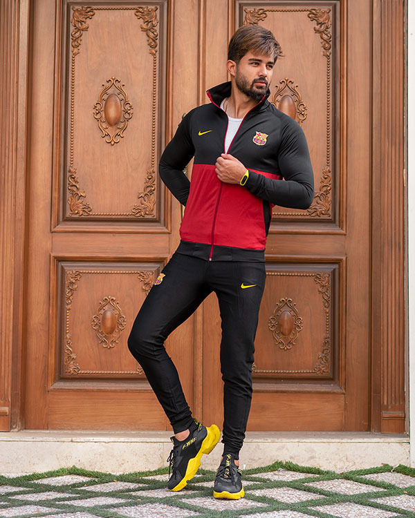 ست سوئیشرت شلوار بارسلونا مدل F.C.M