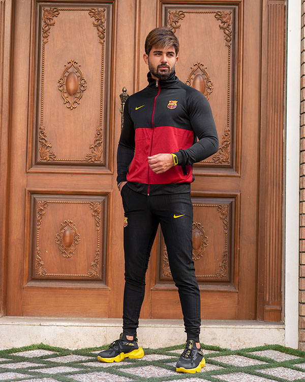 ست سوئیشرت شلوار بارسلونا مدل F.C.M