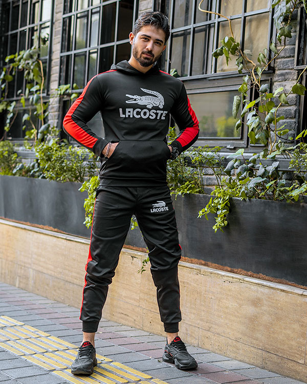 ست هودی شلوار Lacosteمردانه مدل kalomi
