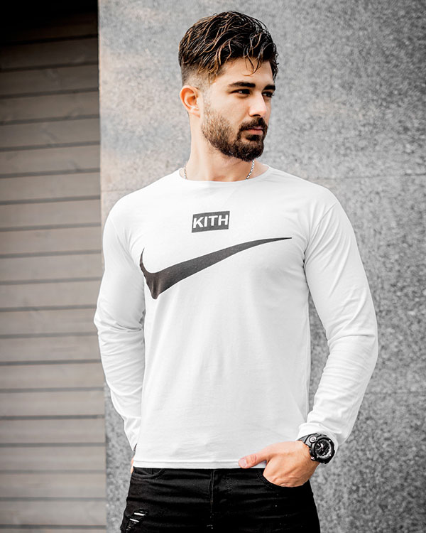تیشرت آستین بلند مردانه Nike  مدل A77