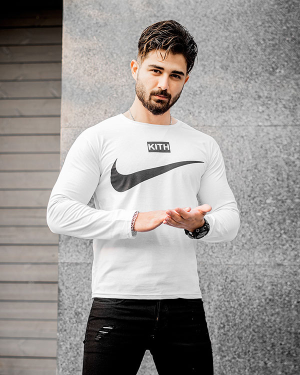 تیشرت آستین بلند مردانه Nike  مدل A77