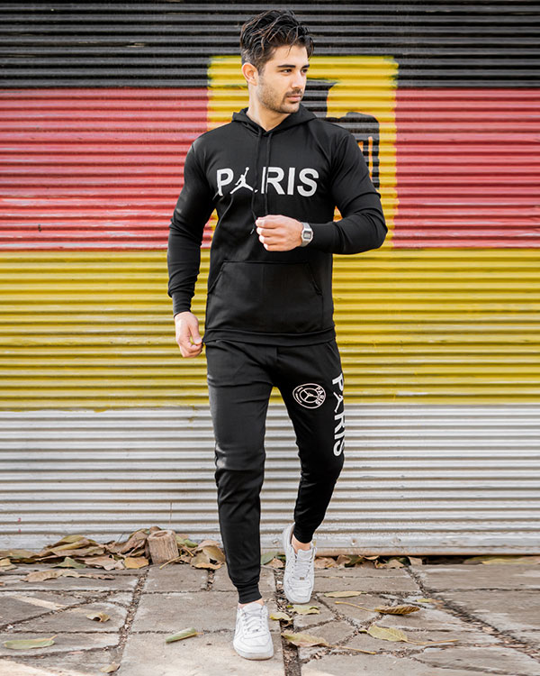 ست هودی شلوار Parisمردانه مدل edin