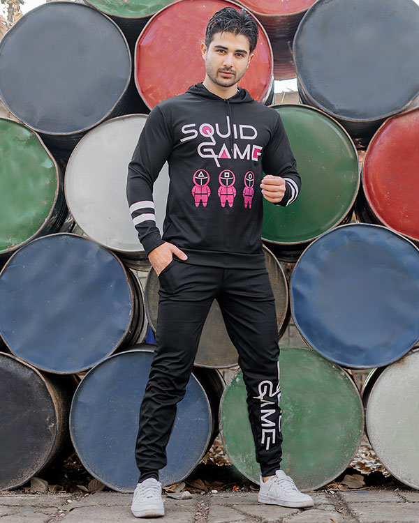 ست هودی شلوار مردانه مدل squid game