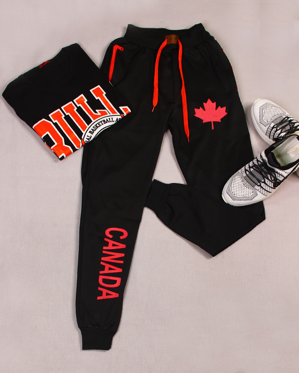 شلوار اسلش مردانه ژمد طرح CANADA