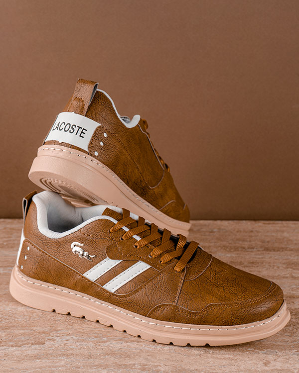 كفش تخت LACOSTE مردانه قهوه اي مدلLifan