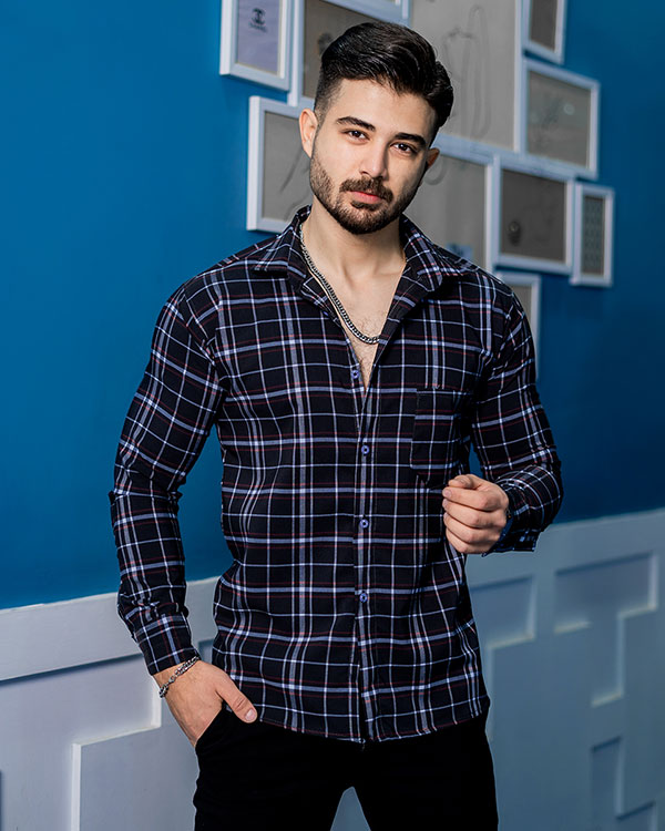 پیراهن مردانه چهارخانه مدل toshak
