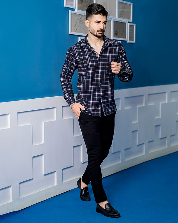 پیراهن مردانه چهارخانه مدل toshak
