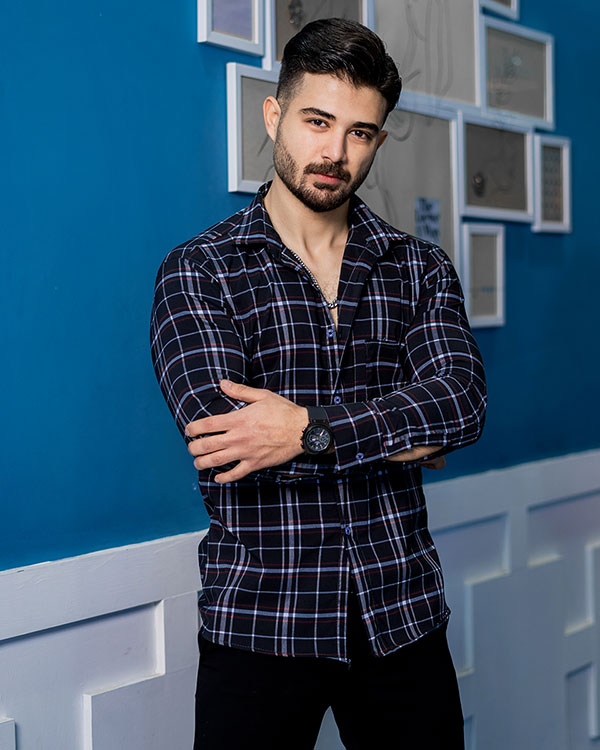 پیراهن مردانه چهارخانه مدل toshak